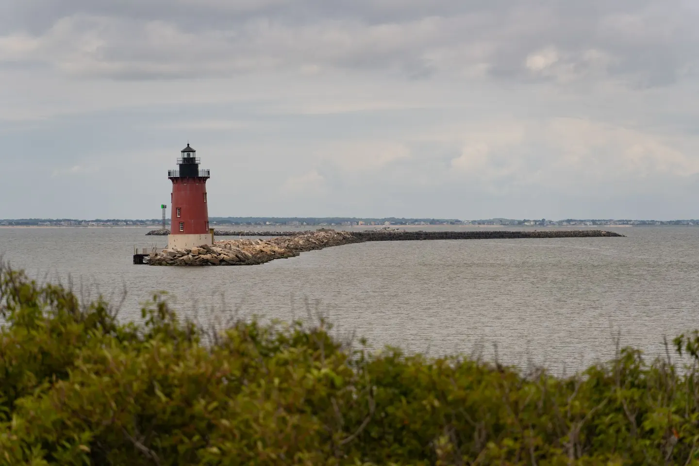 The Breakwater lighthouse off Lewes, Delaware